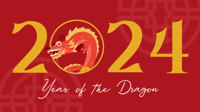 Dragon New Year Facebook event cover Image Preview