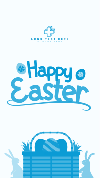 Easter Basket Greeting Instagram Story Design