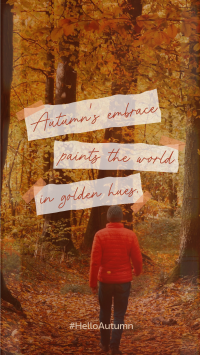 Autumn's Embrace Quote TikTok Video Preview