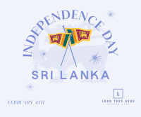 Sri Lanka Independence Badge Facebook Post Design