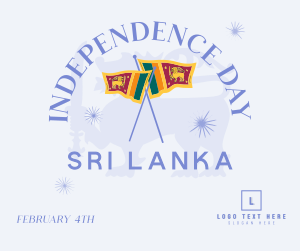 Sri Lanka Independence Badge Facebook post Image Preview