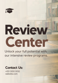 Review Center Promotion Poster Design