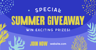 Corals Summer Giveaway Facebook ad Image Preview