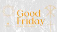 Minimalist Good Friday Greeting  Facebook event cover Image Preview