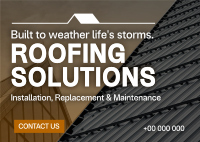 Corporate Roofing Solutions Postcard Image Preview