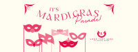 Mardi Gras Masks Facebook Cover Design