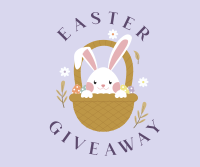 Easter Bunny Giveaway Facebook Post Design