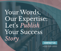 Let's Publish Your Story Facebook Post Design