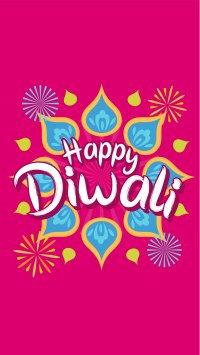 Diwali Festival Greeting Instagram Story Design