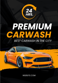Premium Carwash Poster Image Preview