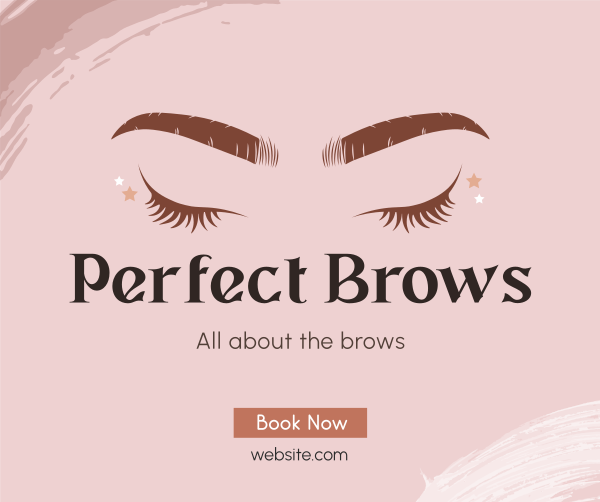 Perfect Beauty Brows Facebook Post Design Image Preview