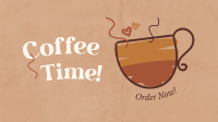 Coffee Time Facebook Event Cover Design
