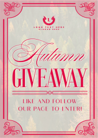 Autumn Giveaway Flyer Image Preview