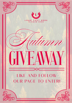 Autumn Giveaway Flyer Image Preview