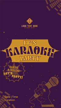 Karaoke Party Nights Facebook Story Design