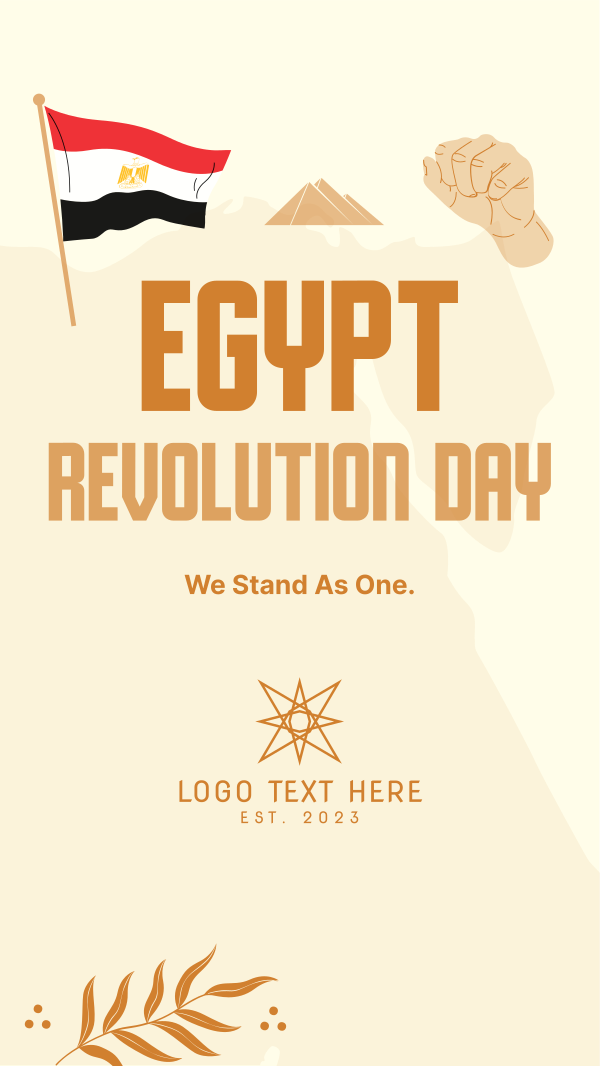 Egyptian Revolution Instagram Story Design Image Preview