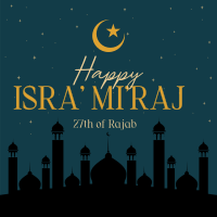 Isra' Mi'raj Spiritual Night Instagram post Image Preview