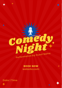 Comedy Night Flyer Image Preview