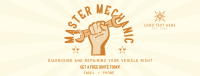 Retro Master Mechanic Facebook Cover Design