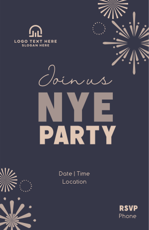 Festive NYE Party Invitation Image Preview