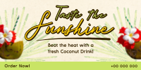 Sunshine Coconut Drink Twitter Post Image Preview