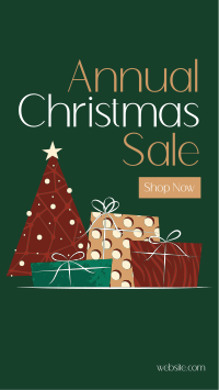 Annual Christmas Sale Facebook Story Design