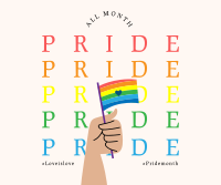 Pride Flag Facebook Post Image Preview