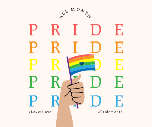 Pride Flag Facebook post