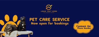 Pet Care Service Facebook cover Image Preview