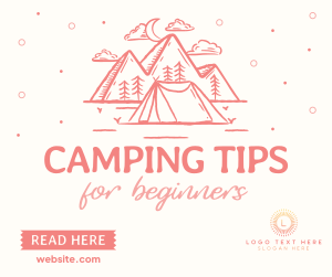 Camping Tips For Beginners Facebook post Image Preview