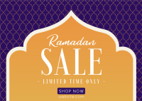 Ramadan Sale Postcard Image Preview
