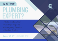 Diamond Plumbing Expert Postcard Image Preview