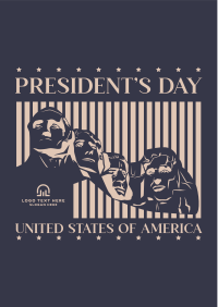 Mount Rushmore Presidents Flyer Design