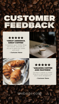 Modern Coffee Shop Feedback Instagram reel Image Preview