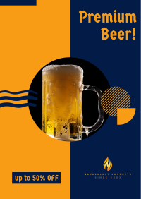 Premium Beer Discount Poster Image Preview