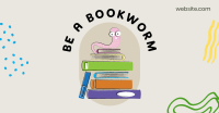 Be a Bookworm Facebook Ad Design