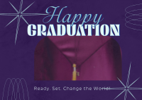 Happy Graduation Day Postcard Design