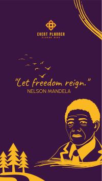 Nelson Mandela  Freedom Day Facebook Story Design