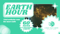 Retro Earth Hour Reminder Animation Preview