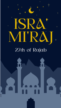 Elegant Isra and Mi'raj Video Image Preview