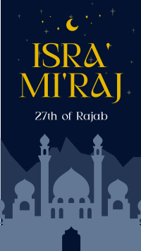 Elegant Isra and Mi'raj TikTok Video Image Preview