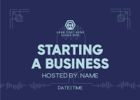 Simple Business Podcast Postcard Image Preview