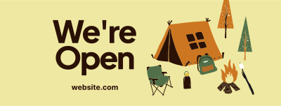 Quirky Outdoor Camp Facebook cover Image Preview
