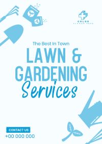 The Best Lawn Care Poster Design