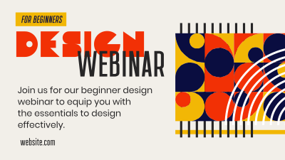 Beginner Design Webinar Facebook event cover Image Preview