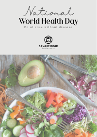 Minimalist World Health Day Greeting Poster Image Preview