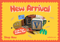 Quirky New Toys Postcard Image Preview