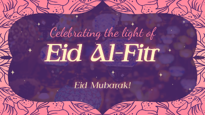 Eid Al Fitr Lantern Facebook event cover Image Preview