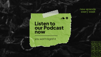 Listen Podcast Facebook Event Cover Design