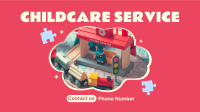 Childcare Daycare Service Facebook Event Cover Design